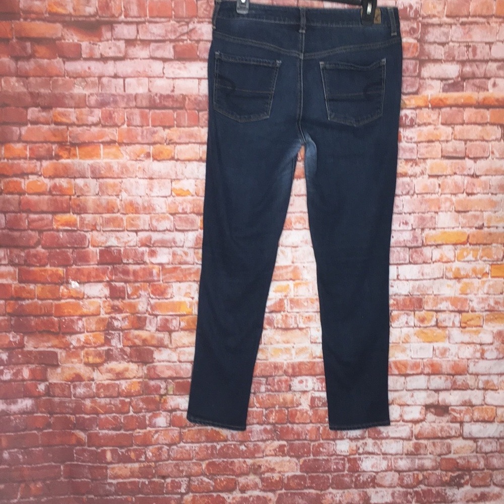 American Eagle High-Rise Skinny Dark Wash Jeans - Picture 3 of 7